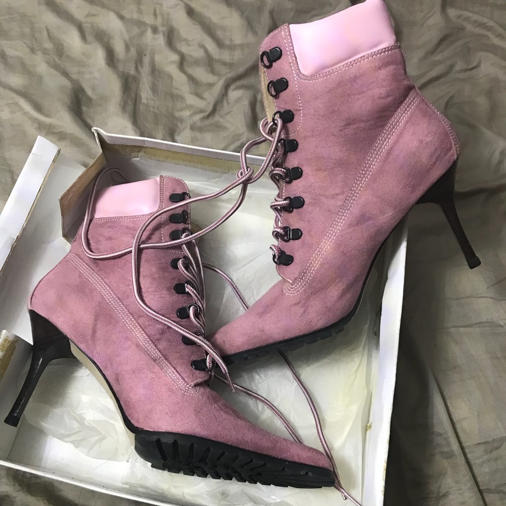 PINK BOOTS